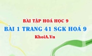 Bài 1 trang 41 SGK Hoá 9: Mối quan hệ giữa các hợp chất vô cơ